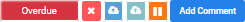 WO Status Overdue with application buttons